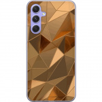 Mobiele hoes voor Samsung Galaxy A54 met 3D Goud ontwerp