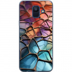 Mobiele hoes voor Samsung Galaxy A6 (2018) met Metallic patroon ontwerp