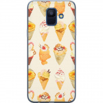 Mobiele hoes voor Samsung Galaxy A6 (2018) met Glasachtig ontwerp