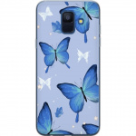 Mobiele hoes voor Samsung Galaxy A6 (2018) met Blauwe vlinders ontwerp Mobiele hoes voor Samsung Galaxy A6 (2018) met Blauwe vlinders ontwerp