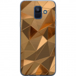 Mobiele hoes voor Samsung Galaxy A6 (2018) met 3D Goud ontwerp Mobiele hoes voor Samsung Galaxy A6 (2018) met 3D Goud ontwerp