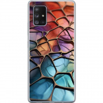 Mobiele hoes voor Samsung Galaxy A71 5G met Metallic patroon ontwerp