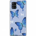 Mobiele hoes voor Samsung Galaxy A71 5G met Blauwe vlinders ontwerp Mobiele hoes voor Samsung Galaxy A71 5G met Blauwe vlinders ontwerp