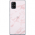 Mobiele hoes voor Samsung Galaxy A71 5G met Roze Hart ontwerp