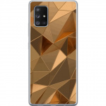Mobiele hoes voor Samsung Galaxy A71 5G met 3D Goud ontwerp