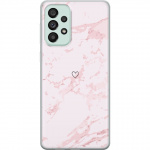 Mobiele hoes voor Samsung Galaxy A73 5G met Roze Hart ontwerp
