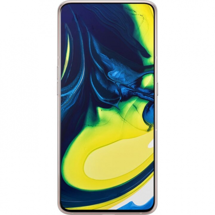 Mobiele hoes voor Samsung Galaxy A80 met Priesterkragen ontwerp