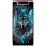 Mobiele hoes voor Samsung Galaxy A80 met Wolf ontwerp