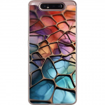 Mobiele hoes voor Samsung Galaxy A80 met Metallic patroon ontwerp
