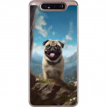 Mobiele hoes voor Samsung Galaxy A80 met Blije Hond ontwerp