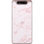 Mobiele hoes voor Samsung Galaxy A80 met Roze Hart ontwerp