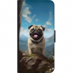 Portemonnee-hoesje voor Samsung Galaxy A82 5G met Blije Hond ontwerp Portemonnee-hoesje voor Samsung Galaxy A82 5G met Blije Hond ontwerp