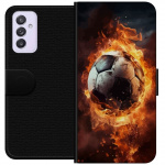 Portemonnee-hoesje voor Samsung Galaxy A82 5G met Voetbal ontwerp