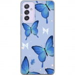 Mobiele hoes voor Samsung Galaxy A82 5G met Blauwe vlinders ontwerp Mobiele hoes voor Samsung Galaxy A82 5G met Blauwe vlinders ontwerp