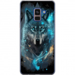 Mobiele hoes voor Samsung Galaxy A8 (2018) met Wolf ontwerp