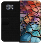 Portemonnee-hoesje voor Samsung Galaxy Alpha met Metallic patroon ontwerp