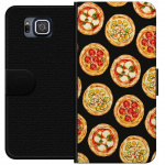 Portemonnee-hoesje voor Samsung Galaxy Alpha met Pizza ontwerp