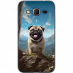 Mobiele hoes voor Samsung Galaxy Core Prime met Blije Hond ontwerp