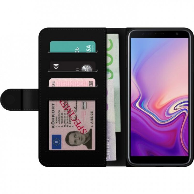 Portemonnee-hoesje voor Samsung Galaxy J4+ met Kippenpoot ontwerp
