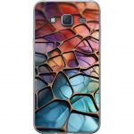 Mobiele hoes voor Samsung Galaxy J5 met Metallic patroon ontwerp