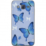 Mobiele hoes voor Samsung Galaxy J5 met Blauwe vlinders ontwerp Mobiele hoes voor Samsung Galaxy J5 met Blauwe vlinders ontwerp