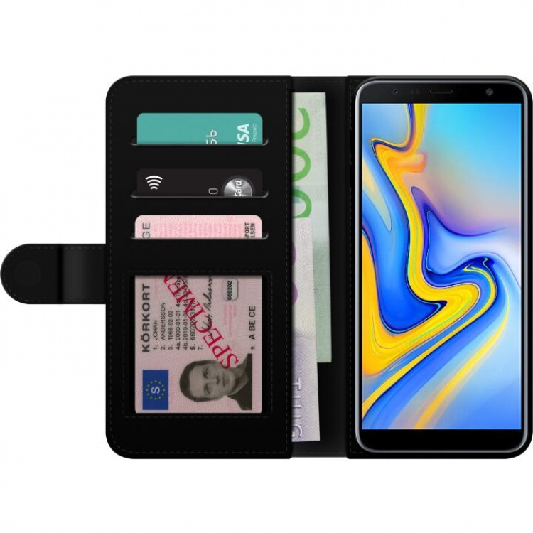 Portemonnee-hoesje voor Samsung Galaxy J6+ met Gebakken ei ontwerp