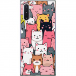 Mobiele hoes voor Samsung Galaxy Note10 met Kattenpatroon ontwerp