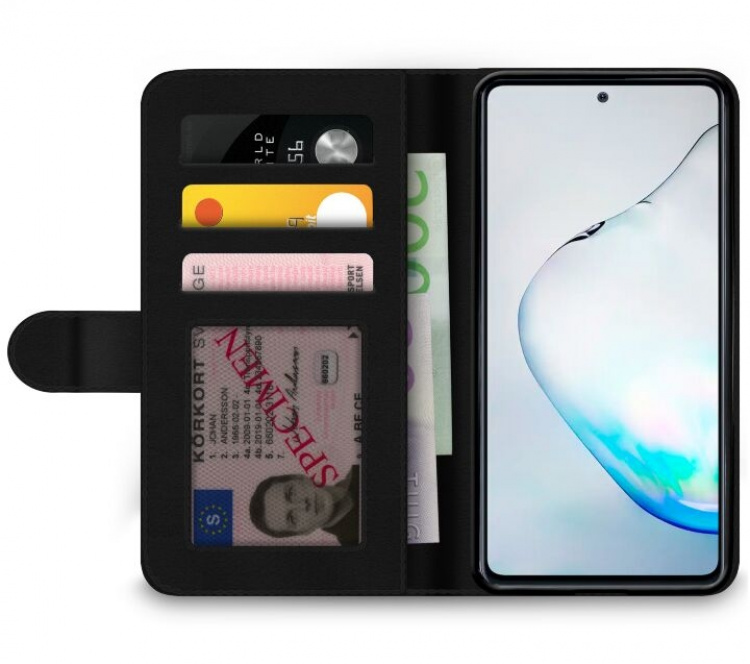 Portemonnee-hoesje voor Samsung Galaxy Note10 Lite met Blije Hond ontwerp Portemonnee-hoesje voor Samsung Galaxy Note10 Lite met Blije Hond ontwerp