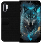 Portemonnee-hoesje voor Samsung Galaxy Note10+ met Wolf ontwerp