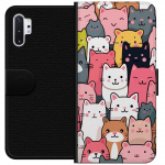 Portemonnee-hoesje voor Samsung Galaxy Note10+ met Kattenpatroon ontwerp