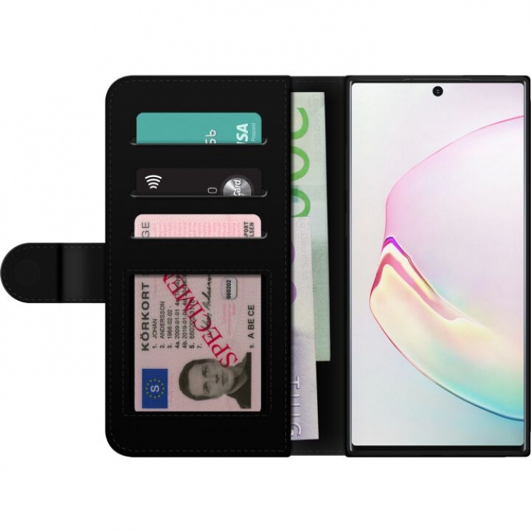 Portemonnee-hoesje voor Samsung Galaxy Note10+ met Bloemen ontwerp Portemonnee-hoesje voor Samsung Galaxy Note10+ met Bloemen ontwerp