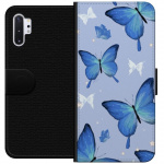 Portemonnee-hoesje voor Samsung Galaxy Note10+ met Blauwe vlinders ontwerp