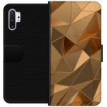 Portemonnee-hoesje voor Samsung Galaxy Note10+ met 3D Goud ontwerp