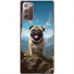 Mobiele hoes voor Samsung Galaxy Note20 met Blije Hond ontwerp