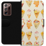 Portemonnee-hoesje voor Samsung Galaxy Note20 Ultra met Glasachtig ontwerp