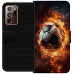 Portemonnee-hoesje voor Samsung Galaxy Note20 Ultra met Voetbal ontwerp