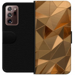 Portemonnee-hoesje voor Samsung Galaxy Note20 Ultra met 3D Goud ontwerp