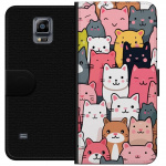 Portemonnee-hoesje voor Samsung Galaxy Note 4 met Kattenpatroon ontwerp