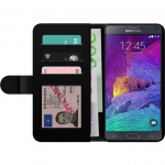 Portemonnee-hoesje voor Samsung Galaxy Note 4 met Luxe lijn ontwerp
