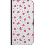 Portemonnee-hoesje voor Samsung Galaxy Note 4 met Aardbeien ontwerp Portemonnee-hoesje voor Samsung Galaxy Note 4 met Aardbeien ontwerp