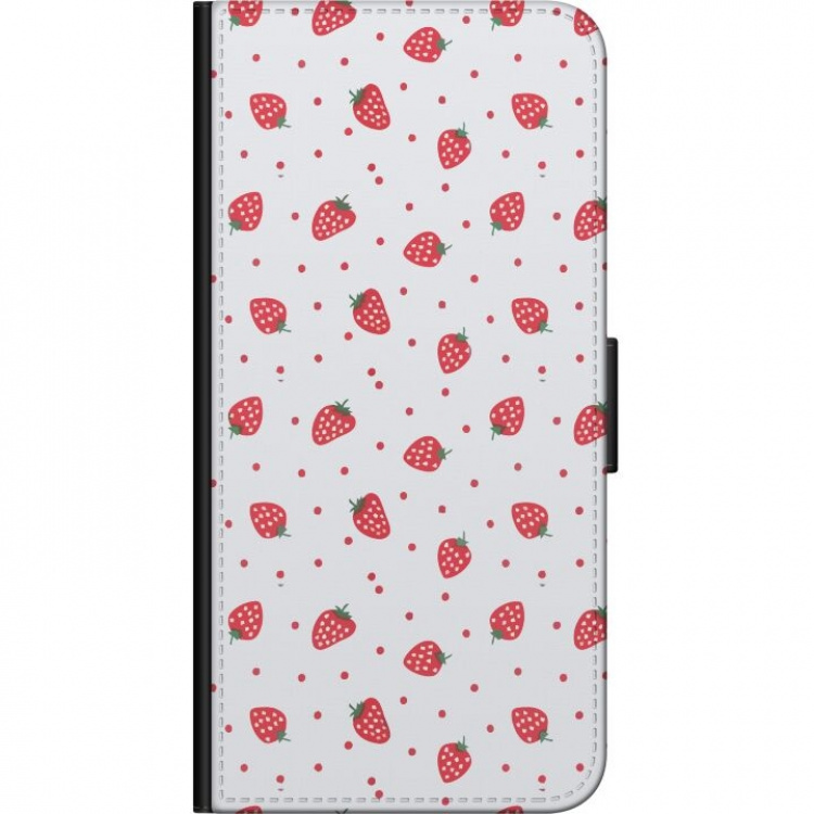 Portemonnee-hoesje voor Samsung Galaxy Note 4 met Aardbeien ontwerp Portemonnee-hoesje voor Samsung Galaxy Note 4 met Aardbeien ontwerp