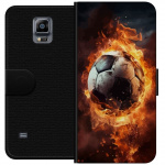 Portemonnee-hoesje voor Samsung Galaxy Note 4 met Voetbal ontwerp