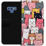 Portemonnee-hoesje voor Samsung Galaxy Note9 met Kattenpatroon ontwerp