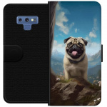 Portemonnee-hoesje voor Samsung Galaxy Note9 met Blije Hond ontwerp