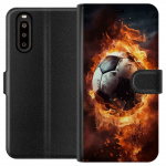 Portemonnee-hoesje voor Sony Xperia 10 II met Voetbal ontwerp