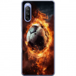 Mobiele hoes voor Sony Xperia 10 III Lite met Voetbal ontwerp Mobiele hoes voor Sony Xperia 10 III Lite met Voetbal ontwerp