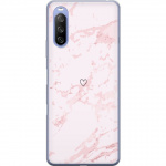 Mobiele hoes voor Sony Xperia 10 III Lite met Roze Hart ontwerp