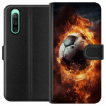 Portemonnee-hoesje voor Sony Xperia 10 IV met Voetbal ontwerp