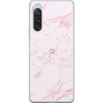 Mobiele hoes voor Sony Xperia 10 V met Roze Hart ontwerp
