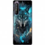 Mobiele hoes voor Sony Xperia 1 II met Wolf ontwerp